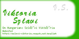 viktoria szlavi business card